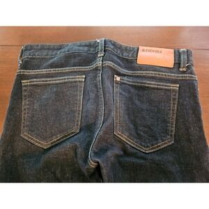 H&M Jeans Mens 30 x 32 Slim Low waist Conscious Denim Blue Dark Wash Button Fly